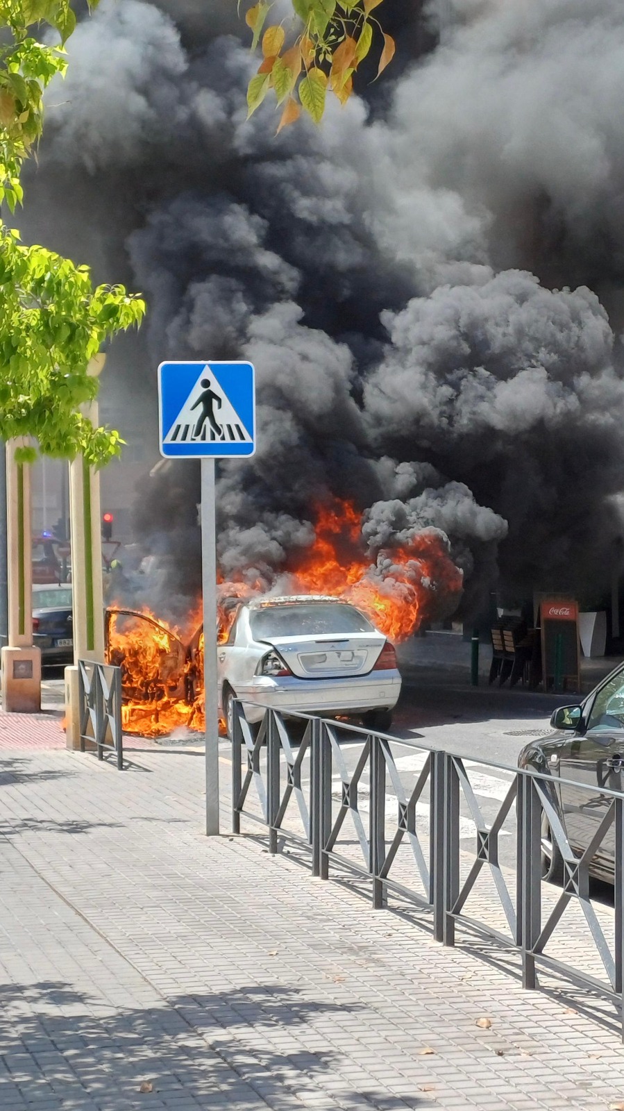 coche incendio