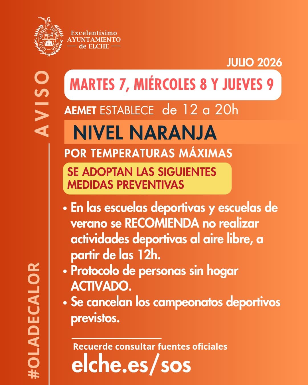 alerta naraja jueves