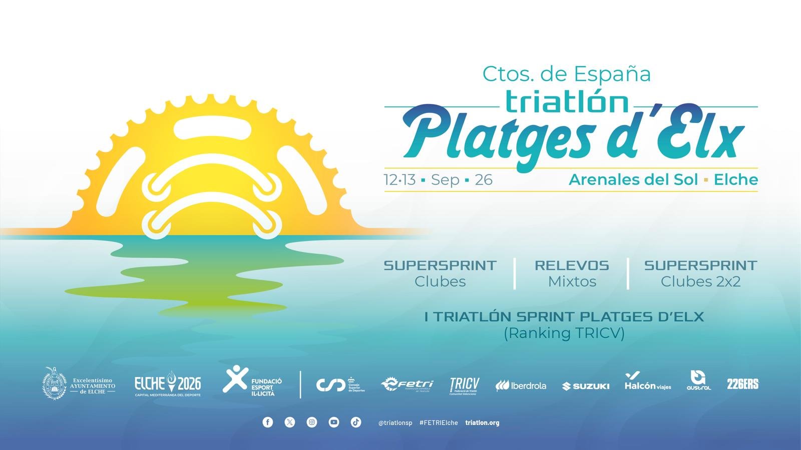 cartel platges triatlon
